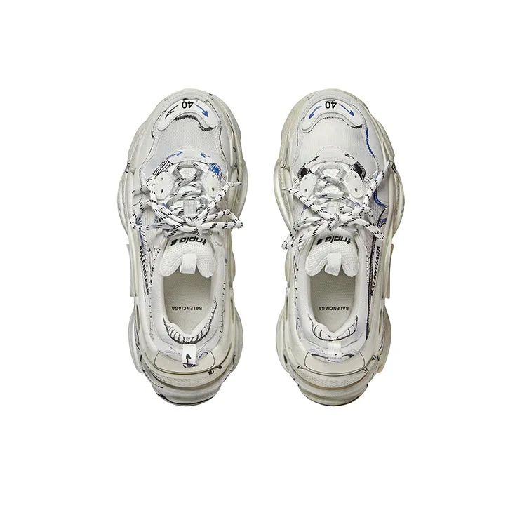 Balenciaga Triple S 'White' Women's-3