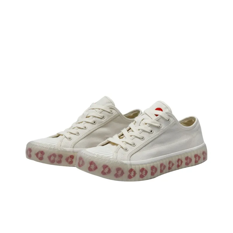 Kappa Low Top Canvas Shoes Unisex White-1