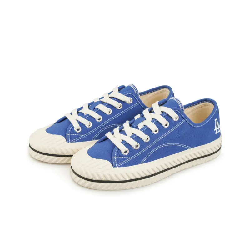 MLB Playball Anti Slip And Wear Resistant Lightweight Low Top Canvas Shoes Unisex Blue White-2