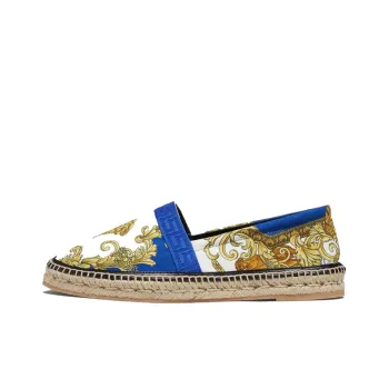 FANSIZHE Medusa Renaissance Women's Casual Shoes Low Heel Men's White Yellow