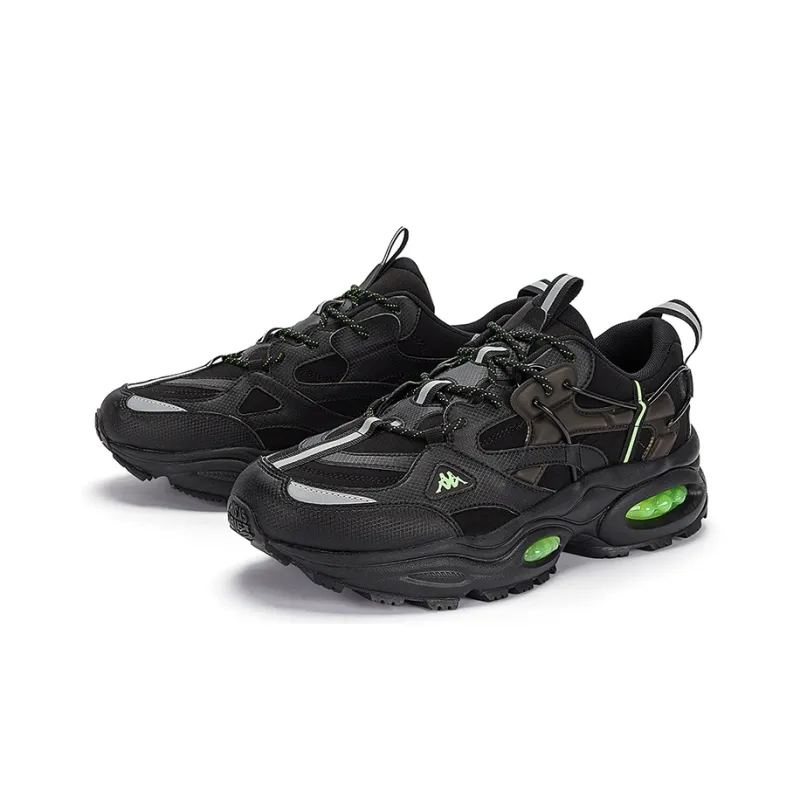 Kappa Low Top Chunky Sneakers Unisex Black-2