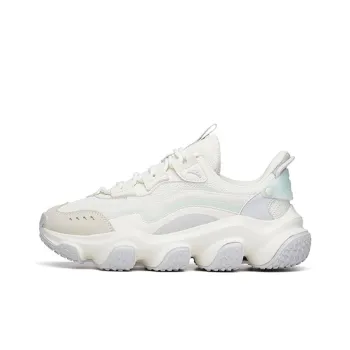 Anta Life Collection Continent White 2.0 Cushioned Slip Resistant Low Top Chunky Sneakers Women's White Gray Green