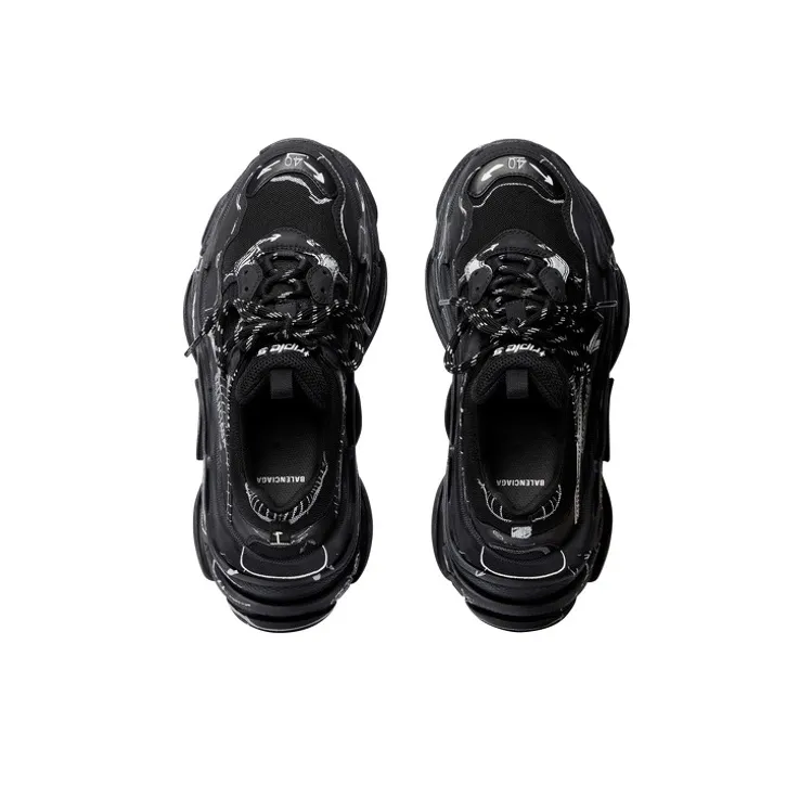 Balenciaga Triple S 'Black White'-3