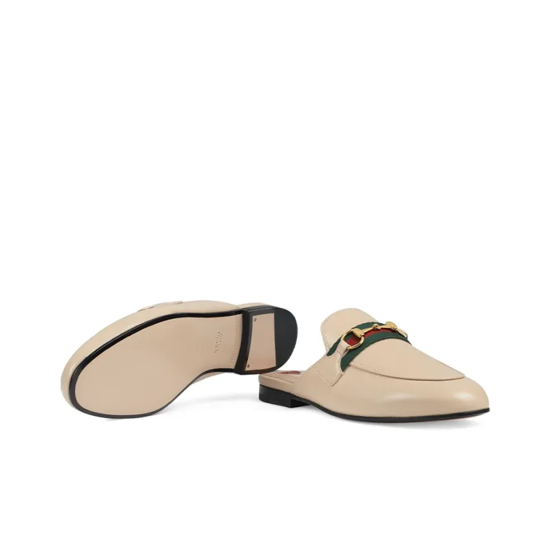 GUCCI Princetown Wrap-toe Slippers Women's Pink-5
