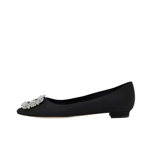 MANOLO BLAHNIK Women's Casual Shoes Low Heel Women's Black