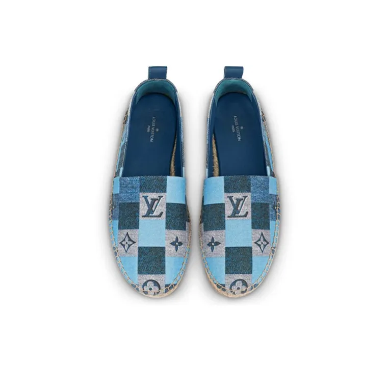 LOUIS VUITTON Starboard Shoes 'Blue Monogram' Women's-3