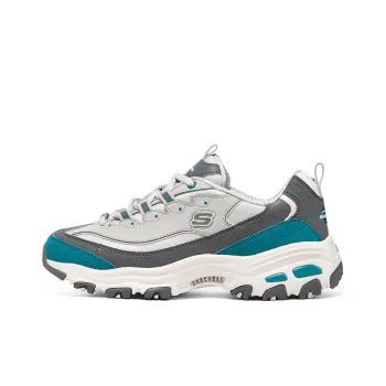Skechers D'lites 1.0 'White Teal Grey' Women's
