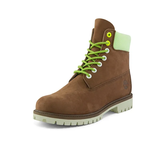 Timberland Hi Vis Heritage 6 Inch Waterproof Wide Fit Boot 'Dark Purple'-2