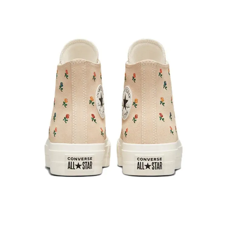 Converse Women's Chuck Taylor All Star Lift Platform High 'Embroidered Roses' Women's-3