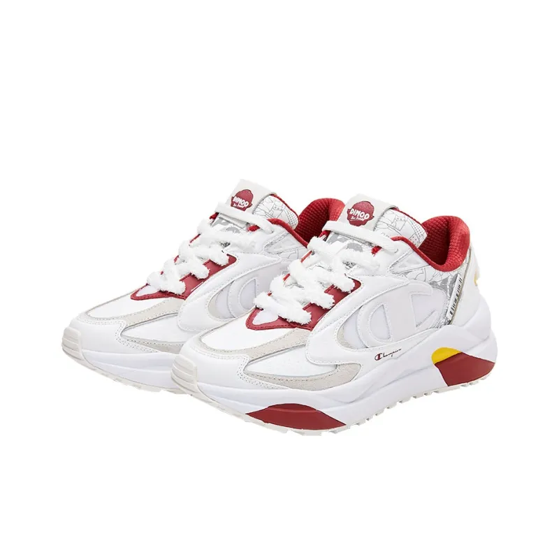 Pop Mart X Champion Chunky Sneakers Men Low Top White/Red-2