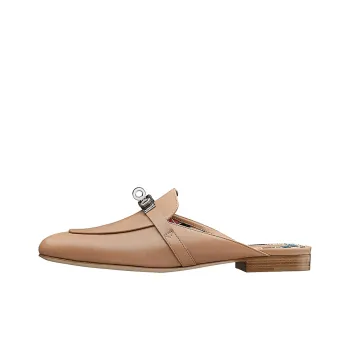 HERMES Oz Casual Single Shoes Women's Brown