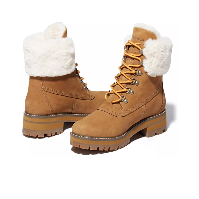 Timberland Courmayeur Valley Shearling Saddle Leather online Ankle Boots Women’s 9.5