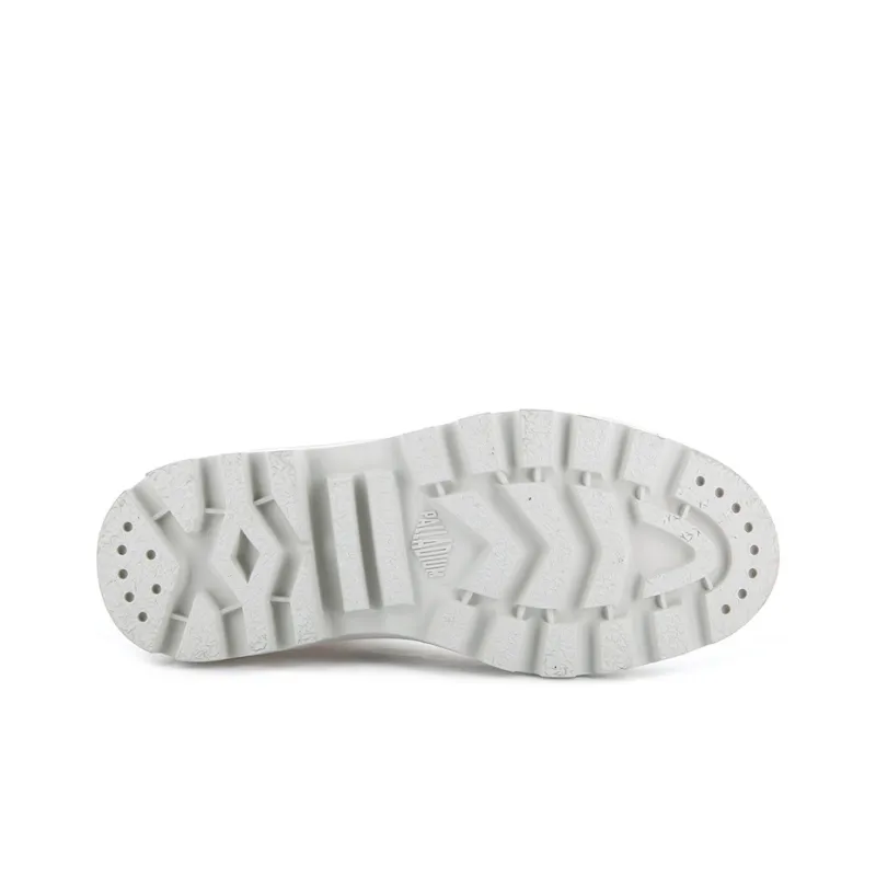 Palladium Pallatrooper Zip Breathable High-Top Canvas Shoes Women's White-3