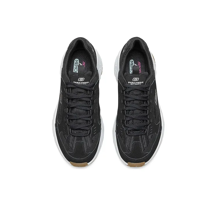 Skechers Stamina Shock Absorbers Low Top Chunky Sneakers Women's Black-3