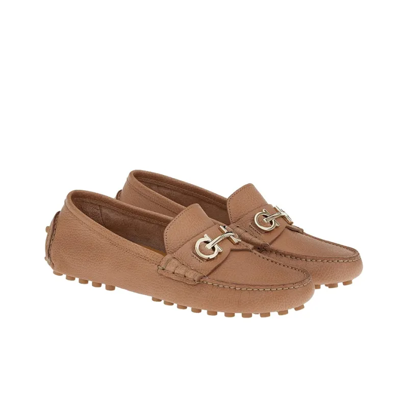 FERRAGAMO Odilia Leather Loafers-1