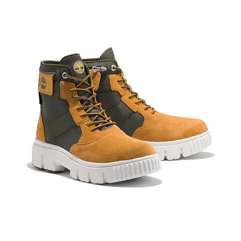 Timberland Greyfield 6 Inch Waterproof Fold Down Boots 'Wheat Suede'-2