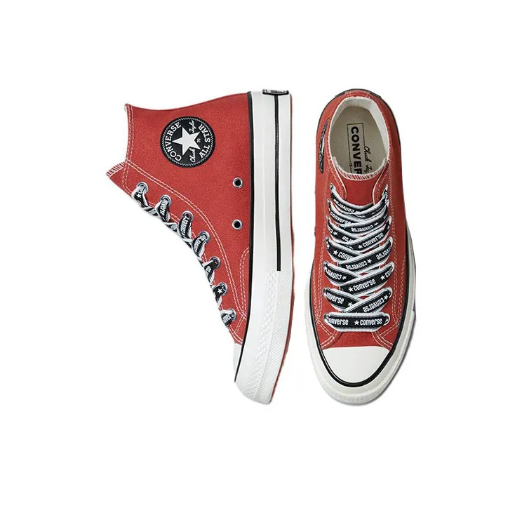 Converse Chuck Taylor All Star 1970s Wear Resistant High Top Canvas Shoes Unisex Orange-3