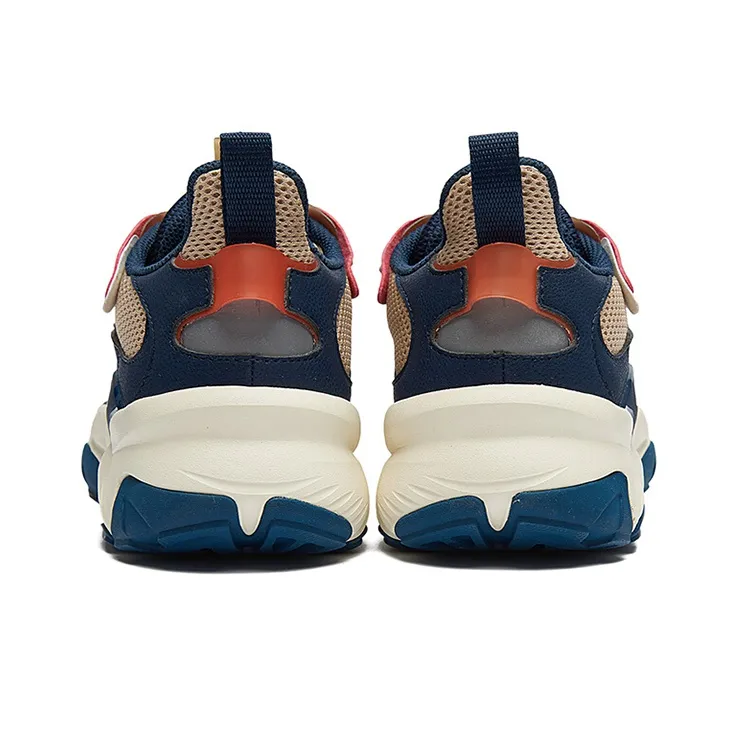 361° Osmo 2.0 Anti Slip Wear Resistant Low Top Chunky Sneakers Men's Beige Blue-3