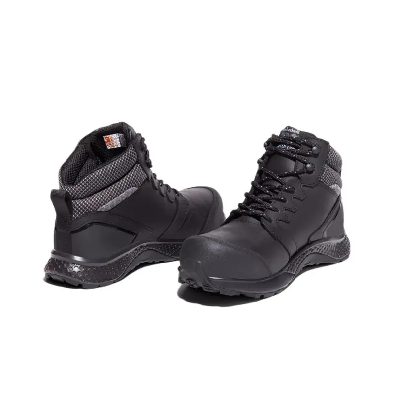 Timberland REAXION Waterproof And Wear resistant Ankle Length Outdoor Boots Women's Black-3