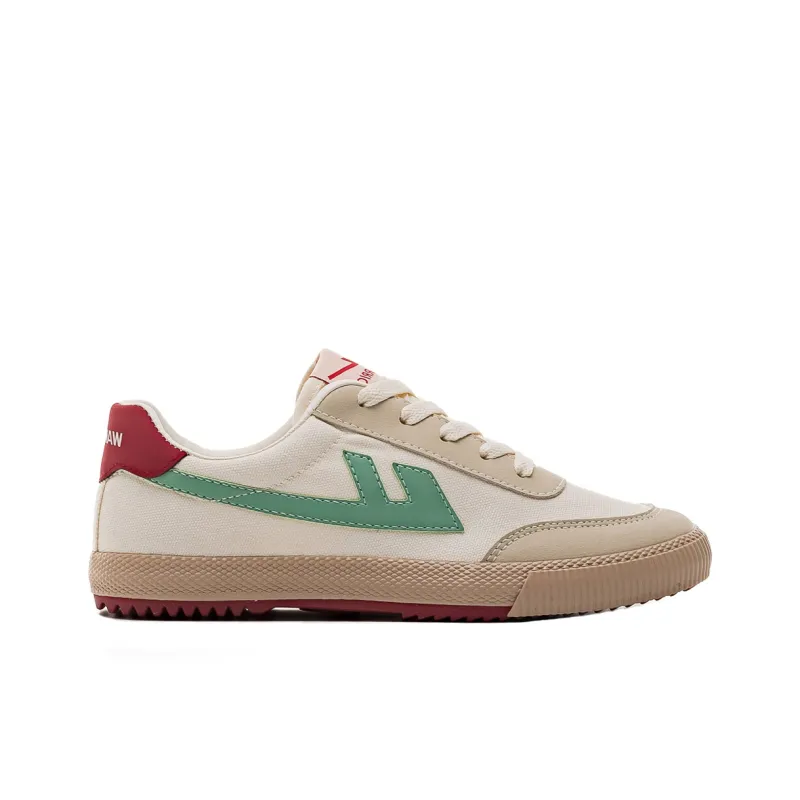 Warrior Warrior Lightweight Wear Resistant And Slip Resistant Low Top Canvas Shoes Unisex Beige Gray Green-1