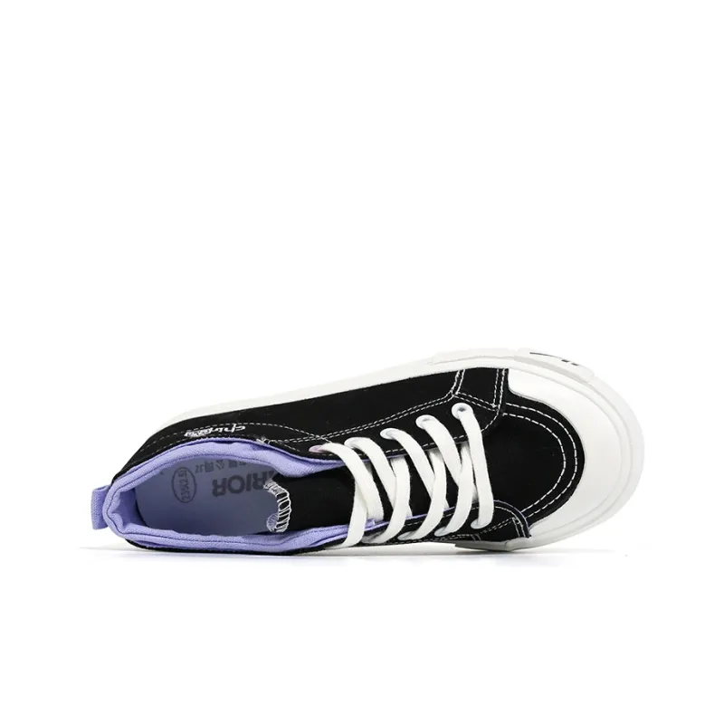WARRIOR Canvas Shoes Women's Low Top Black-2