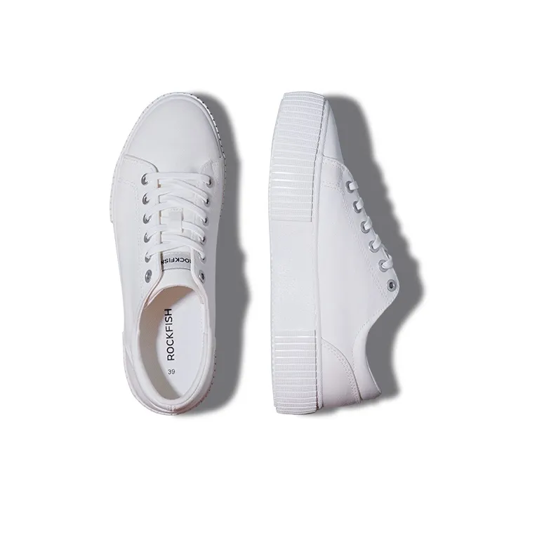 Rockfish Low Top Canvas Shoes Women's White-2