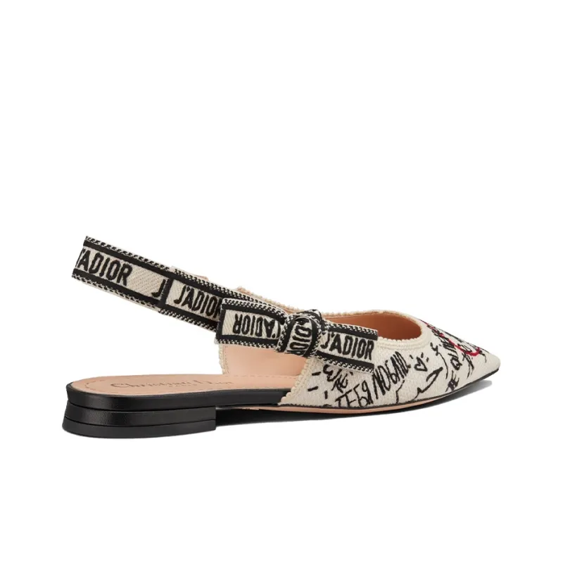 DIOR J'Adior Casual Single Shoes Women's Beige-3