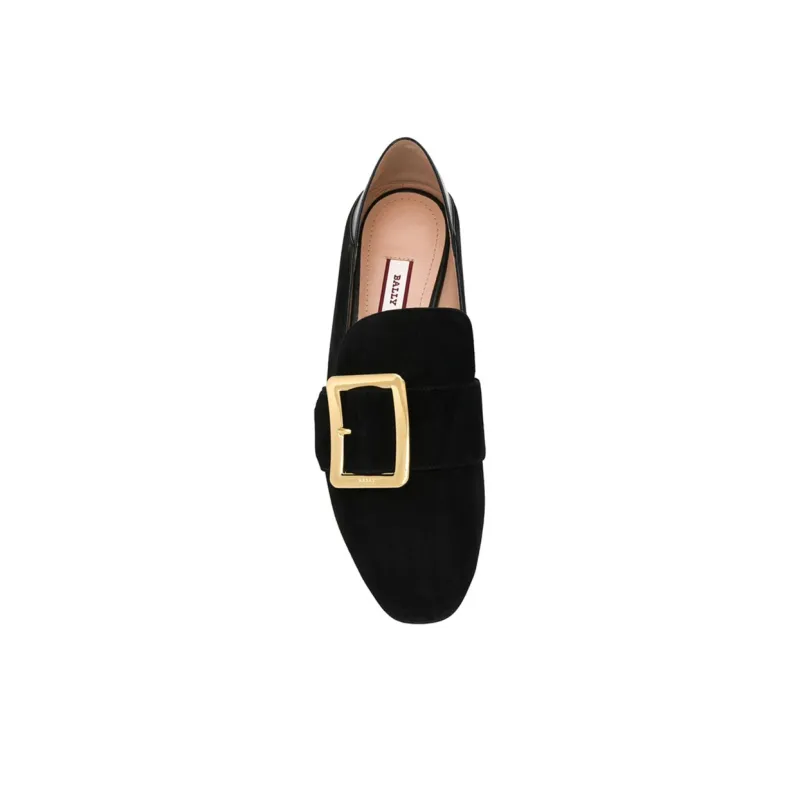 BALLY Fashion Loafers Flat Shoes Women's Black-3