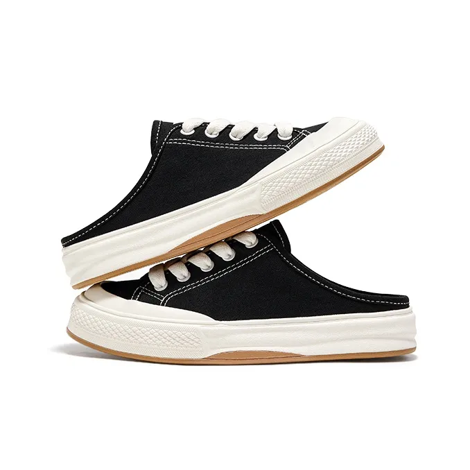 Feiyue Low-Top Canvas Shoes Women's Black-3