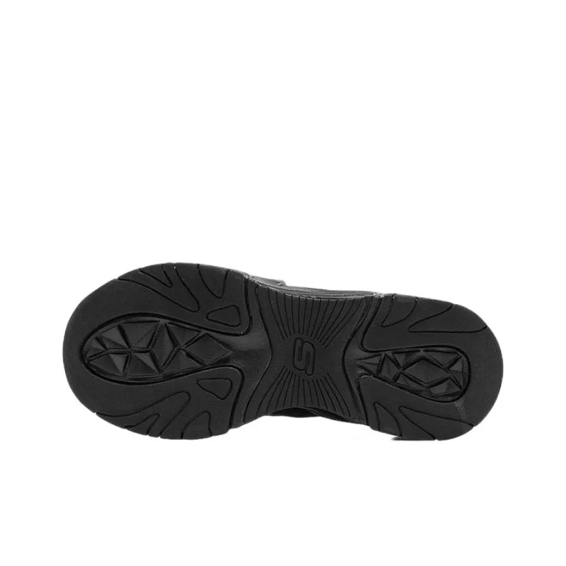 Skechers Stamina V6 Cushioning, Slip Resistant, And Abrasion Resistant Low Top Chunky Sneakers Men's Black-3