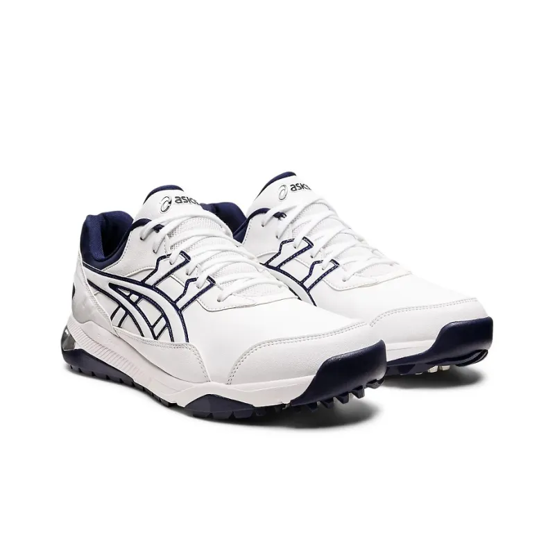 Asics Gel-Preshot Cushioning Anti-Slip And Wear-Resistant Low-Top Golf Shoes Men's White Blue-2