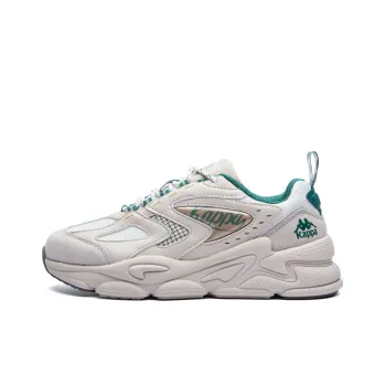 Kappa Cushioning, Breathable, Lightweight, Supportive Low Top Chunky Sneakers Unisex White Green