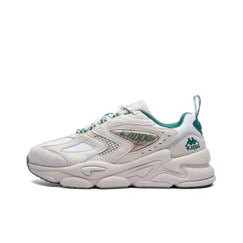 Kappa Cushioning, Breathable, Lightweight, Supportive Low Top Chunky Sneakers Unisex White Green