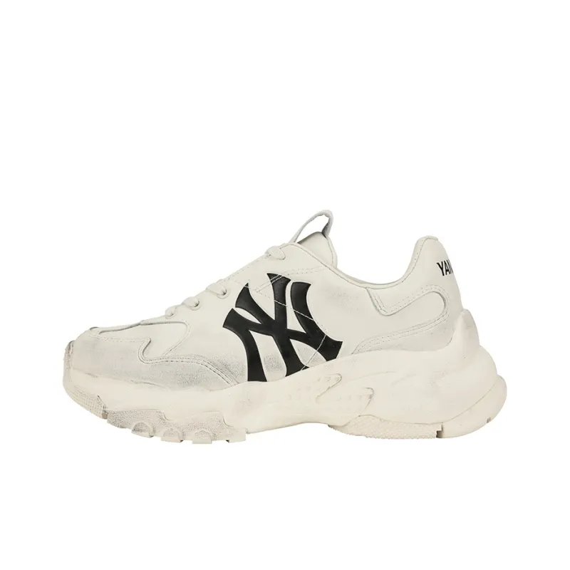 MLB Big Ball Chunky Chunky Sneakers Unisex Low Top Beige-0