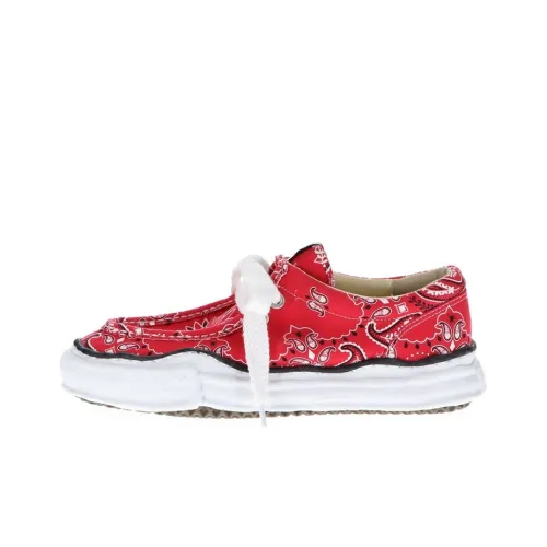 MIHARA YASUHIRO Paisley Low-Top Canvas Shoes Men's Red