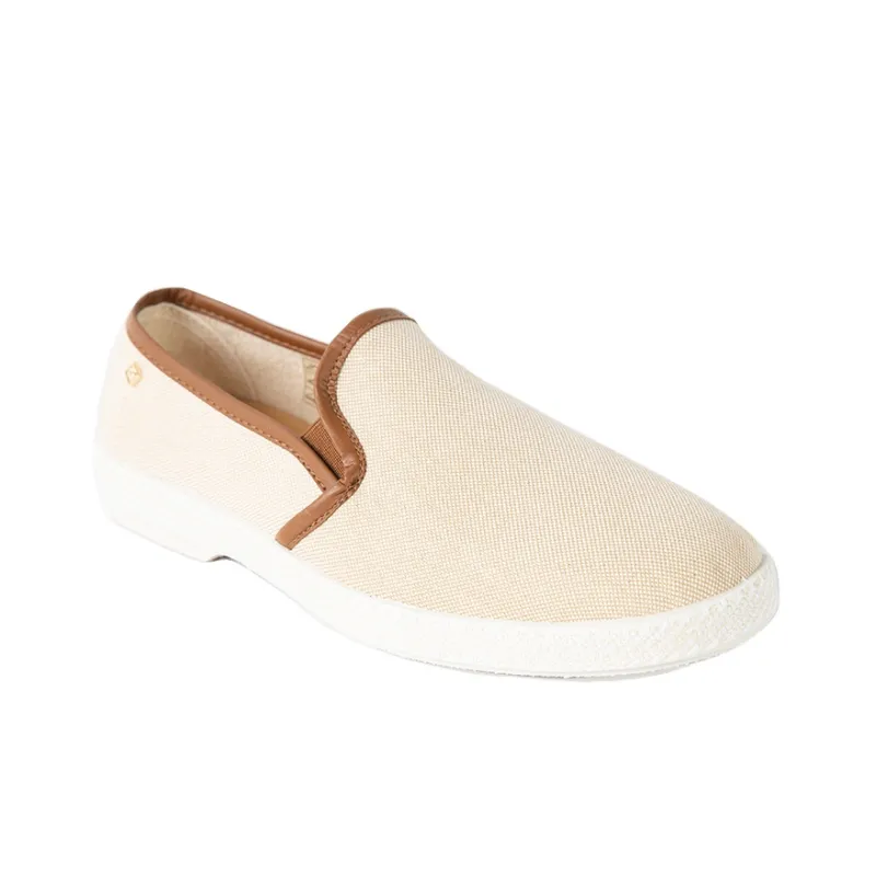 Rivieras Women's Casual Shoes Unisex Low Top Ecru-2