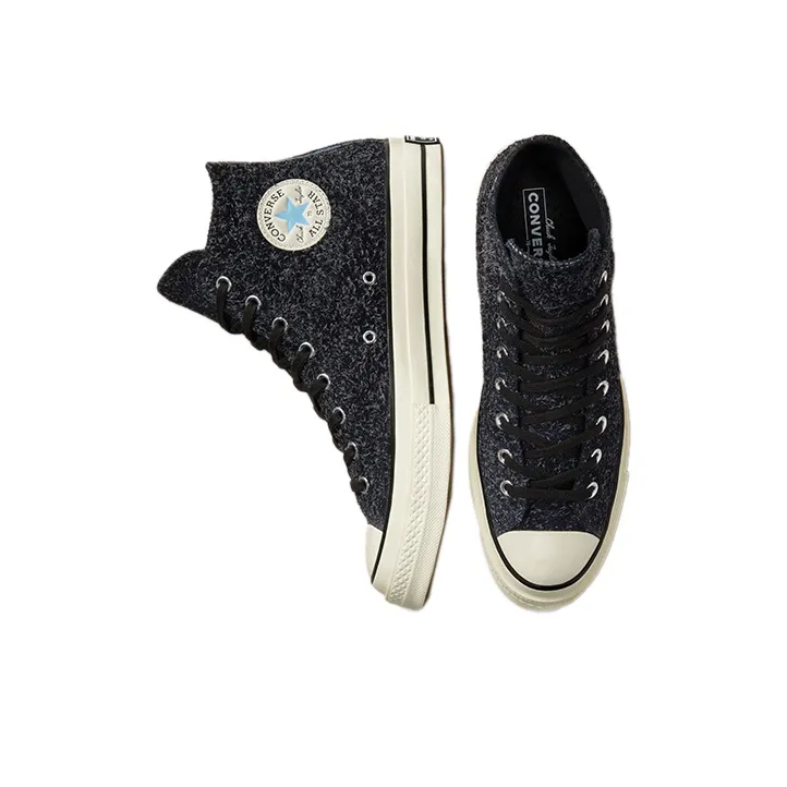 Converse Chuck Taylor All Star 70 Hi Black Hairy Suede-3