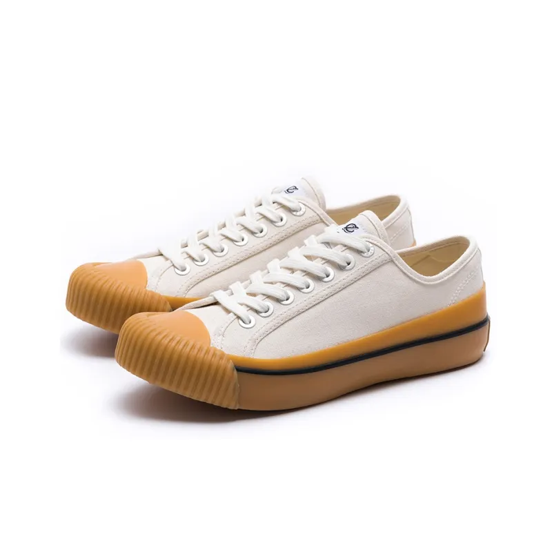 Excelsior Canvas Shoes Unisex Low Top Sea Salt White-1