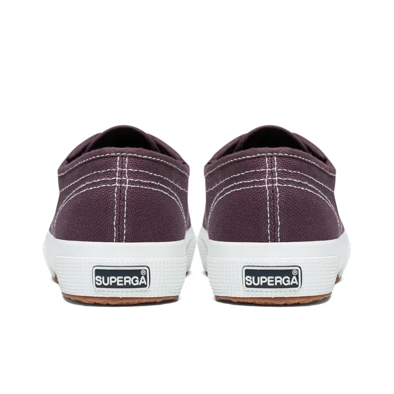 SUPERGA Canvas Shoes Unisex Low Top Burgundy-3