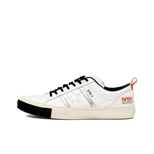 Converse Canvas Shoes Unisex Low-Top White/Black/Orange