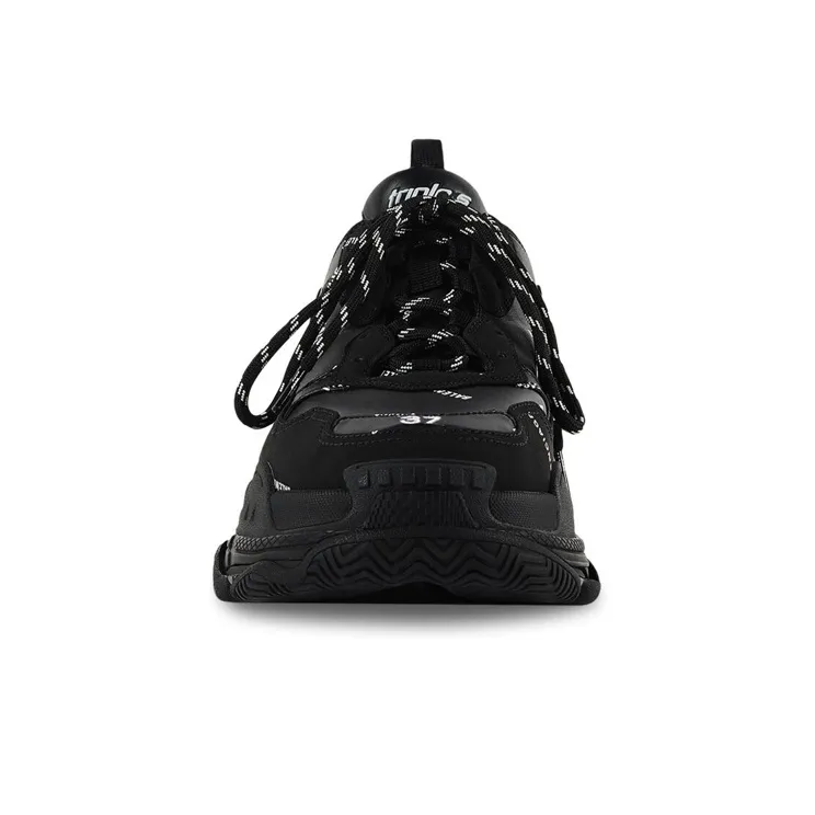 Balenciaga All Over Logo Triple S Black Women's-2