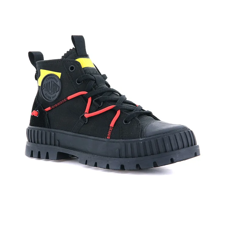 Palladium Outdoor Boots Unisex Black/Yellow/Red-2