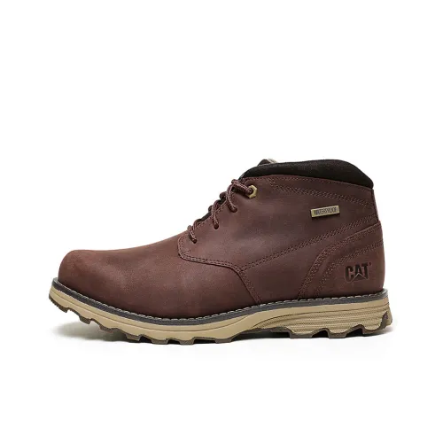 CAT Outdoor Boots Men Mid-Top Tan