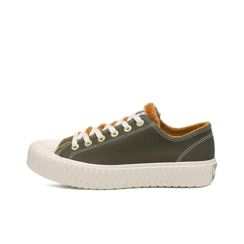 Excelsior Canvas Shoes Unisex Low Top Winter Moss Green-0