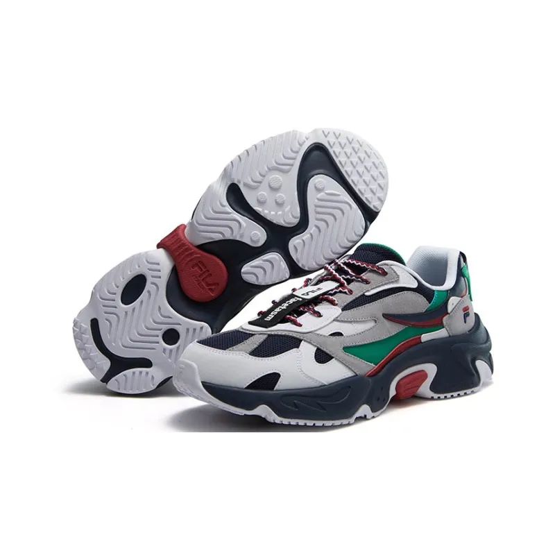 FACETASM x FILA FUSION RACCOON X FACETASM Low-Top Chunky Sneakers Men's White Blue-3