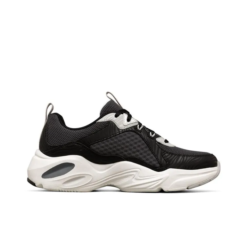 Skechers Stamina Airy Low Top Running Shoes Black/White Women's-1