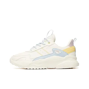 Anta Life Collection Anti Slip Wear Resistant Low Top Chunky Sneakers Women's White Blue Yellow