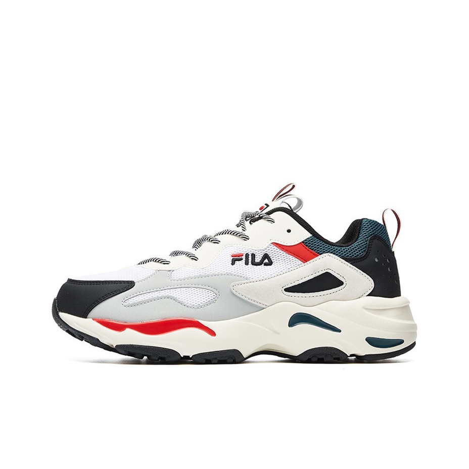 Red and green fila shoes online