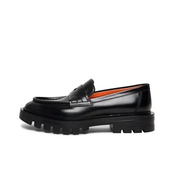 Santoni Round Toe Slip On Loafers Women's