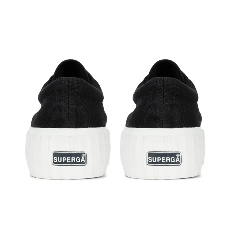 SUPERGA Low Top Canvas Shoes Women's Black-4